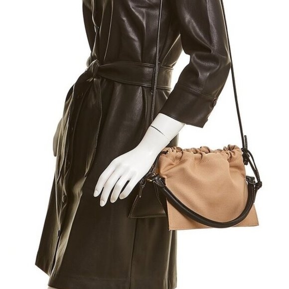 Yuzefi Handbags - SOLD Yuzefi Larger Bom Black Khaki Leather Canvas NWT